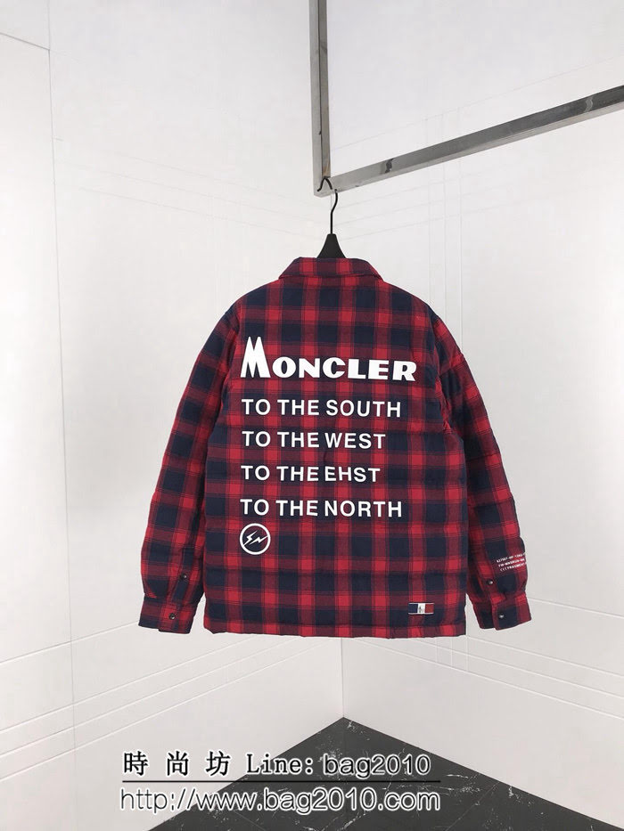 MONCLER蒙口 X 藤原浩聯名合作系列 18秋冬新款 男女同款 格子羽絨服 ydi2011